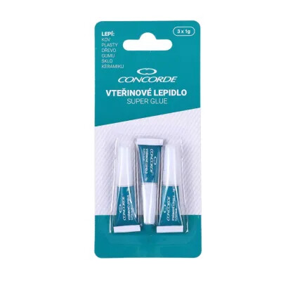 Lepidlo sekundové CONCORDE, 3x1g, blistr