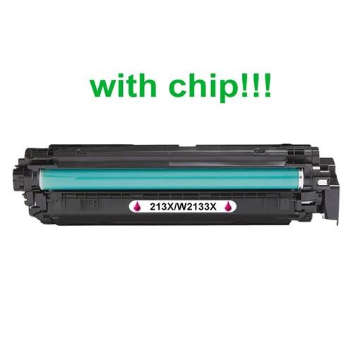 Kompatibilný toner pre HP 213X/W2133X-Plne funkčný čip! Magenta 6000 strán