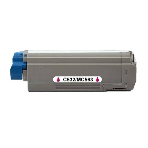Kompatibilný toner pre OKI C532/C542/MC563/MC573 Magenta /46490606 6000 strán