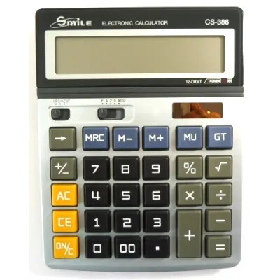 Kalkulačka SMILE stolová CS-386/12